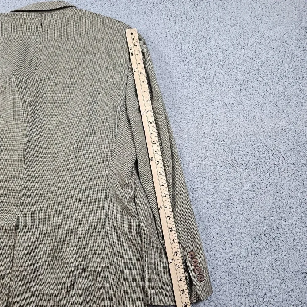 Ralph Ralph Lauren Blazer Jacket Mens 42L Tan Silk Wool Blend Sport Coat